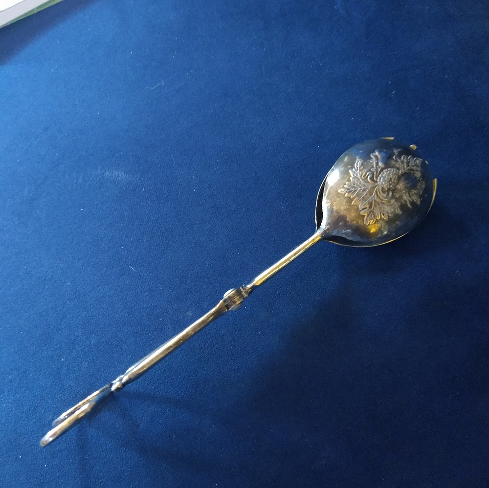 Vintage Leonard Silver Plated Tongs